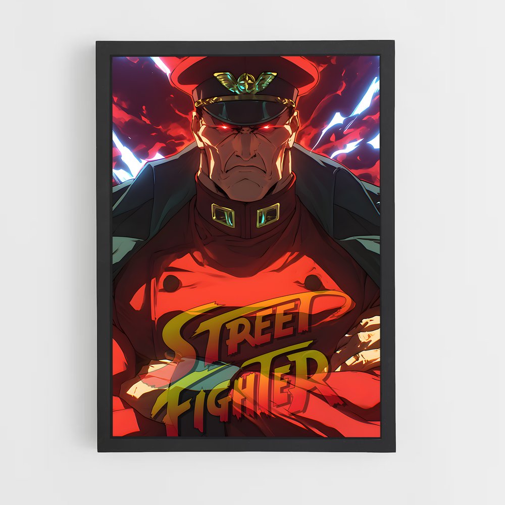 Poster Le Frappeur Roux – affiche Street Fighter (vue 2)